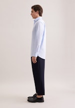 Regular Business Hemd Struktur in Mittelblau |  Seidensticker Onlineshop