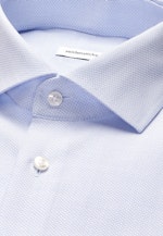 Regular Business Hemd Struktur in Mittelblau |  Seidensticker Onlineshop