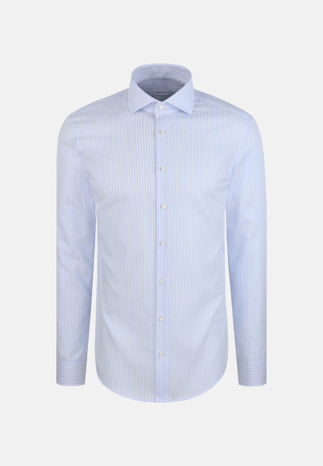 Regular Business Hemd Struktur in Mittelblau |  Seidensticker Onlineshop