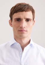 Regular Chemise d'affaires Rayures in Bleu Clair |  Seidensticker Onlineshop