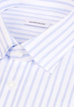 Regular Business Hemd Gestreift in Hellblau |  Seidensticker Onlineshop