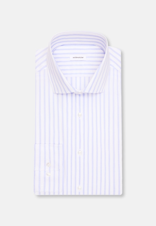 Regular Chemise d'affaires Rayures in Bleu Clair |  Seidensticker Onlineshop