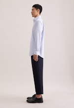 Regular Business Hemd Gestreift in Mittelblau |  Seidensticker Onlineshop