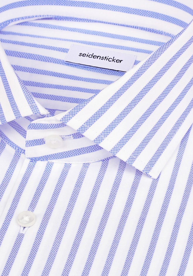 Regular Chemise d'affaires Rayures dans Bleu Moyen | Boutique en ligne Seidensticker