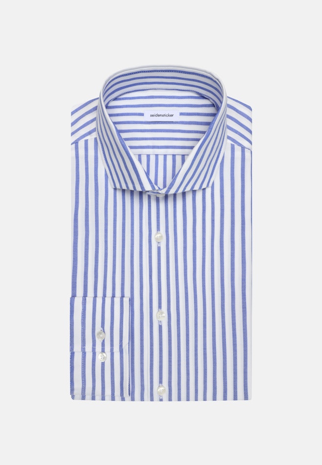 Regular Chemise d'affaires Rayures dans Bleu Moyen | Boutique en ligne Seidensticker
