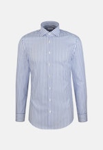 Regular Business Hemd Gestreift in Mittelblau |  Seidensticker Onlineshop