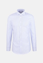 Regular Business Hemd Gestreift in Mittelblau |  Seidensticker Onlineshop