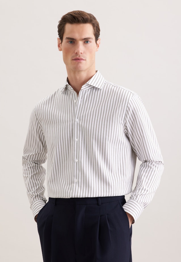 Regular Chemise d'affaires Rayures in Vert |  Seidensticker Onlineshop