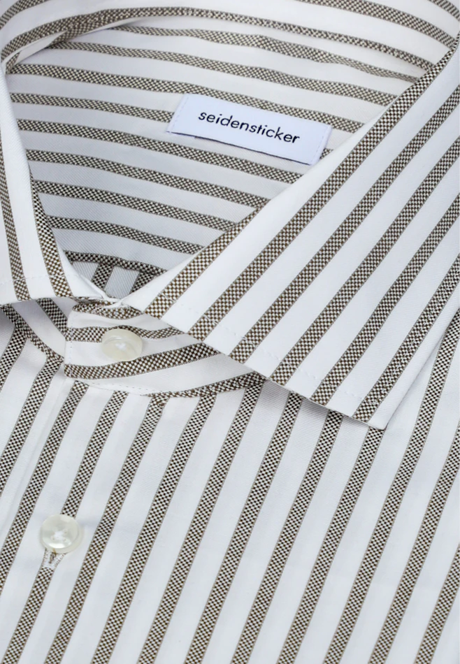 Regular Business Hemd Gestreift in Grün | Seidensticker Onlineshop