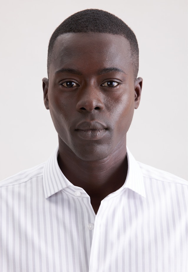 Regular Business Hemd Gestreift in Grau |  Seidensticker Onlineshop