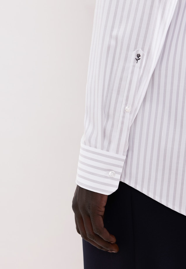 Regular Business Hemd Gestreift in Grau |  Seidensticker Onlineshop