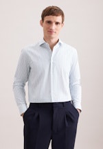 Regular Chemise d'affaires Rayures in Turquoise |  Seidensticker Onlineshop