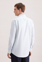 Regular Chemise d'affaires Rayures in Turquoise |  Seidensticker Onlineshop