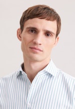 Regular Business Hemd Gestreift in Türkis |  Seidensticker Onlineshop