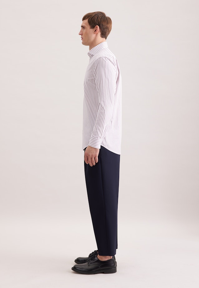 Regular Chemise d'affaires Rayures in Marron |  Seidensticker Onlineshop