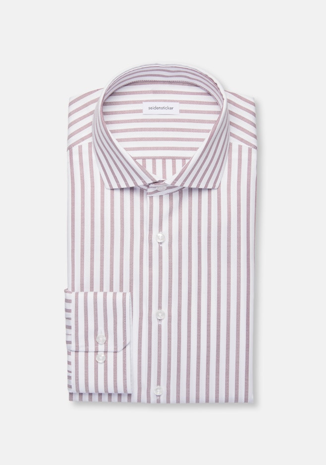 Regular Chemise d'affaires Rayures dans Marron | Boutique en ligne Seidensticker