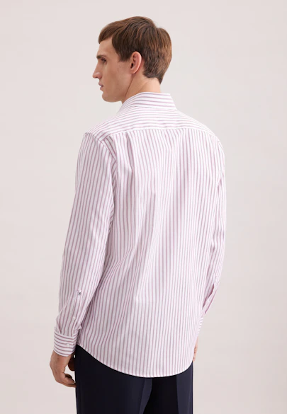 Regular Business Hemd Gestreift in Rosa |  Seidensticker Onlineshop