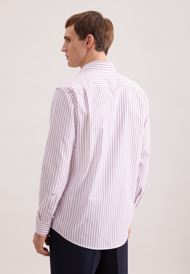 Regular Business Hemd Gestreift in Rosa | Seidensticker Onlineshop