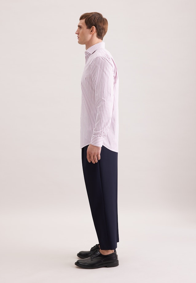 Regular Chemise d'affaires Rayures in Rose Fuchsia |  Seidensticker Onlineshop