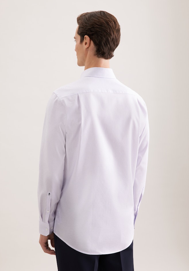 Regular Chemise d'affaires carreaux dans Rose Fuchsia | Boutique en ligne Seidensticker