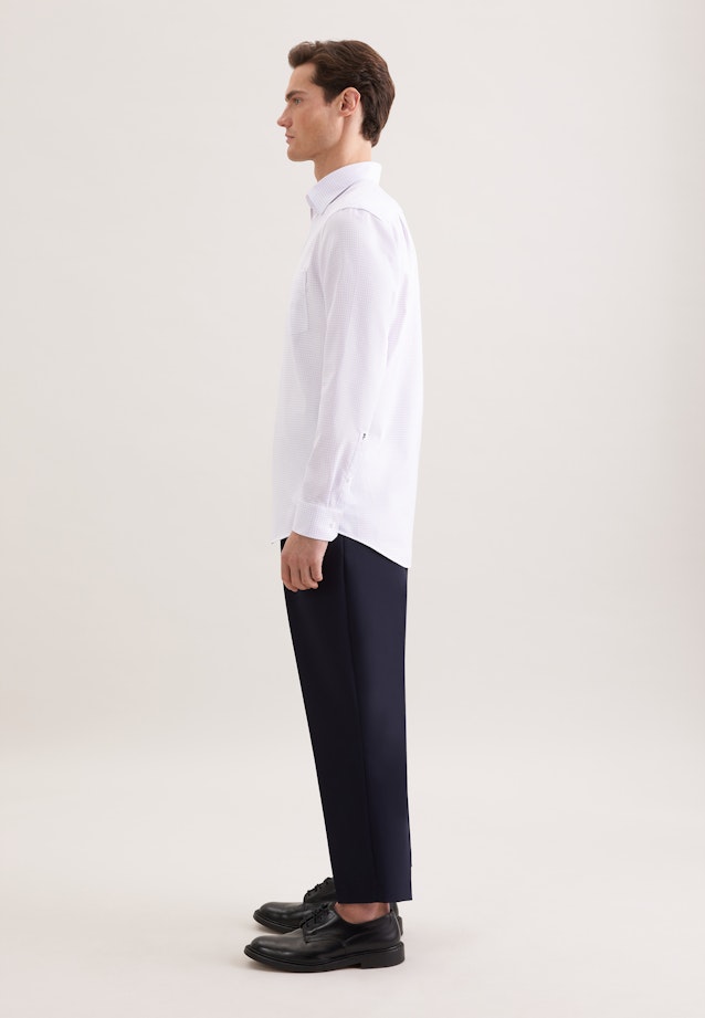 Regular Business shirt Check in Rosa |  Seidensticker Onlineshop