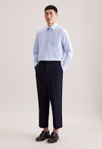 Regular Chemise d'affaires carreaux in Bleu Moyen |  Seidensticker Onlineshop