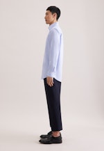 Regular Chemise d'affaires carreaux in Bleu Moyen |  Seidensticker Onlineshop