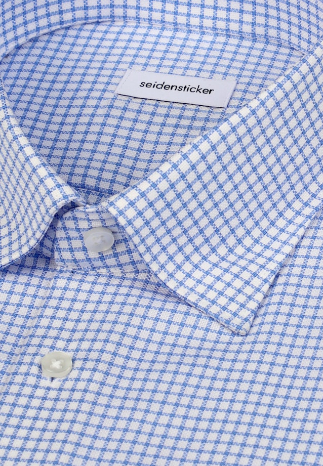Regular Chemise d'affaires carreaux in Bleu Moyen |  Seidensticker Onlineshop