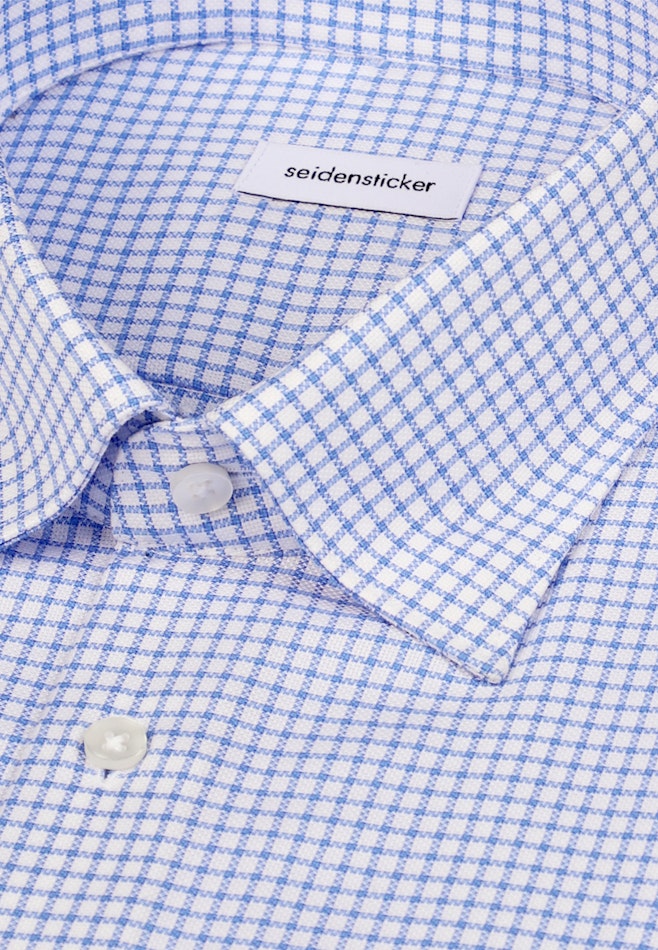 Regular Chemise d'affaires carreaux dans Bleu Moyen | Boutique en ligne Seidensticker