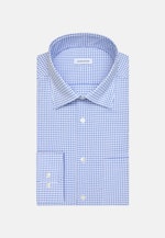 Regular Chemise d'affaires carreaux in Bleu Moyen |  Seidensticker Onlineshop