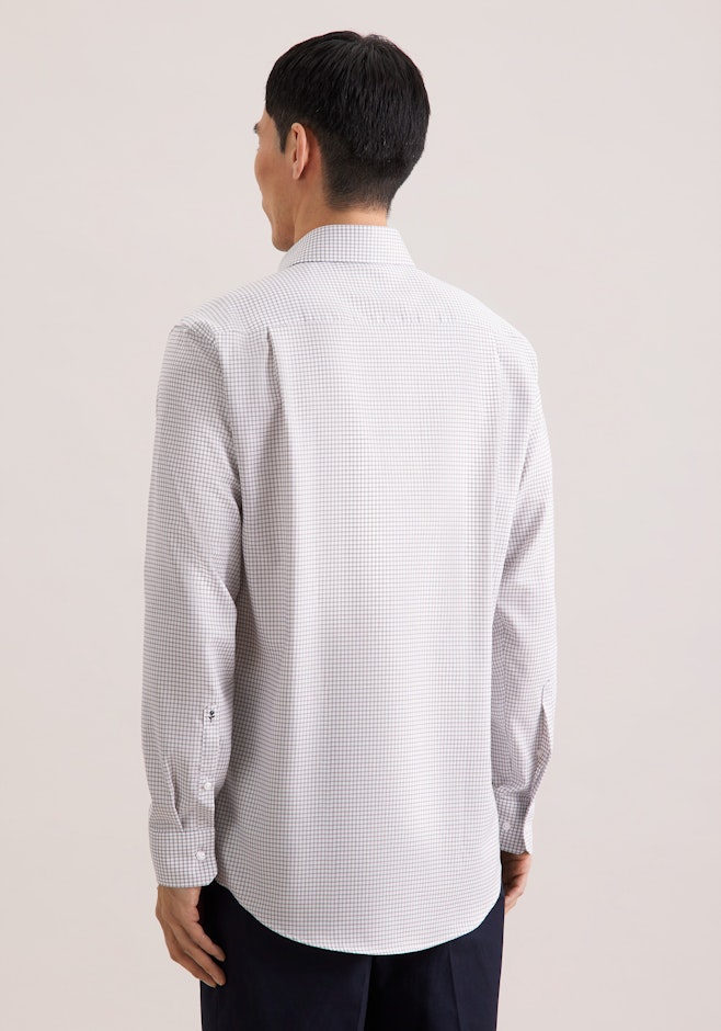 Regular Business Hemd Karo in Beige | Seidensticker Onlineshop
