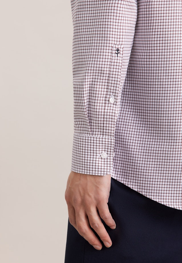 Regular Chemise d'affaires carreaux in Marron |  Seidensticker Onlineshop