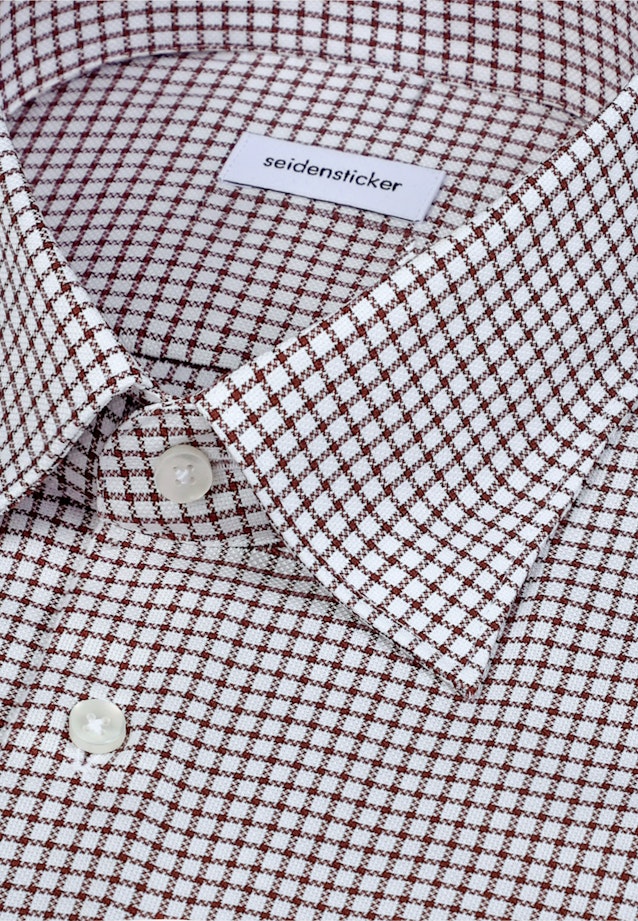 Regular Chemise d'affaires carreaux in Marron |  Seidensticker Onlineshop