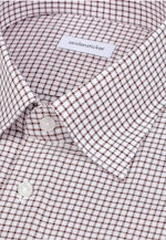 Regular Business shirt Check in Braun |  Seidensticker Onlineshop