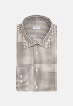 Regular Chemise d'affaires carreaux in Marron |  Seidensticker Onlineshop