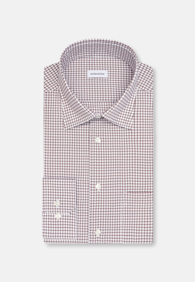 Regular Business shirt Check in Braun |  Seidensticker Onlineshop