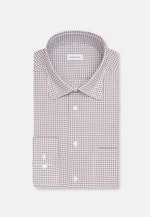 Regular Business shirt Check in Braun |  Seidensticker Onlineshop