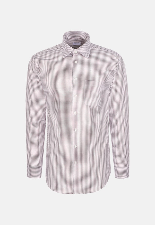 Regular Business shirt Check in Braun |  Seidensticker Onlineshop