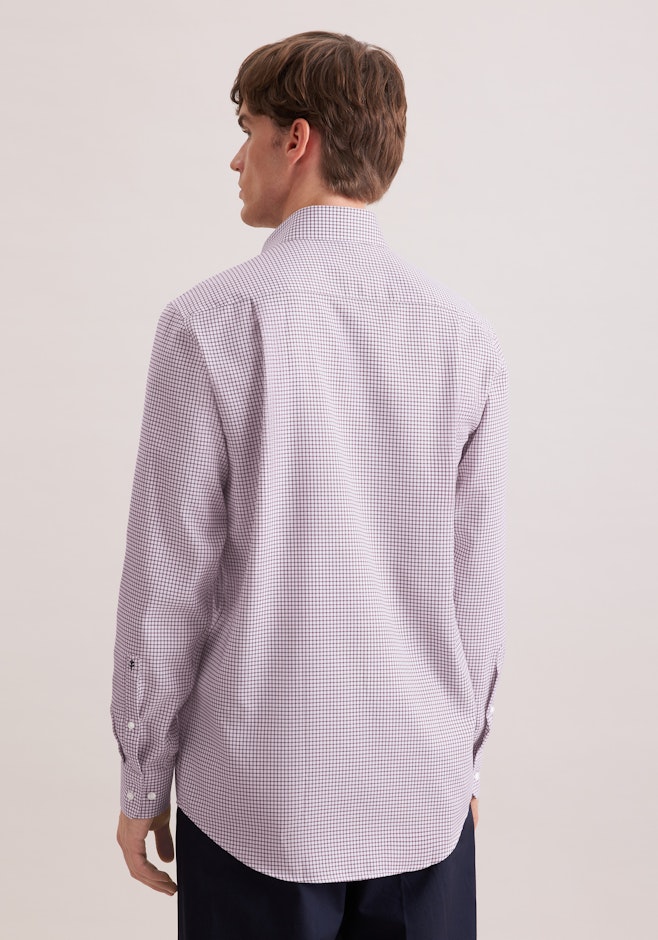 Regular Chemise d'affaires carreaux dans Rouge | Boutique en ligne Seidensticker