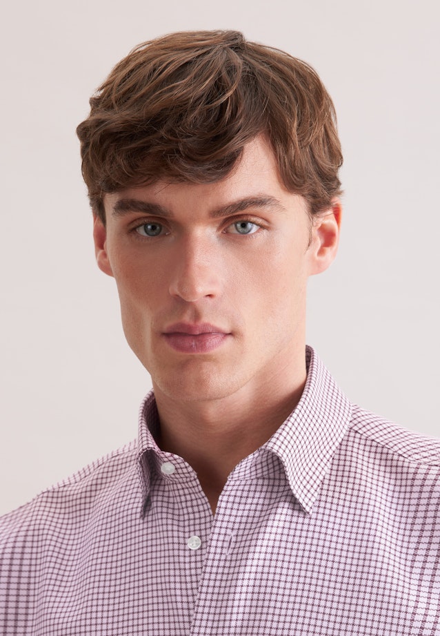 Regular Business Hemd Karo in Rot |  Seidensticker Onlineshop