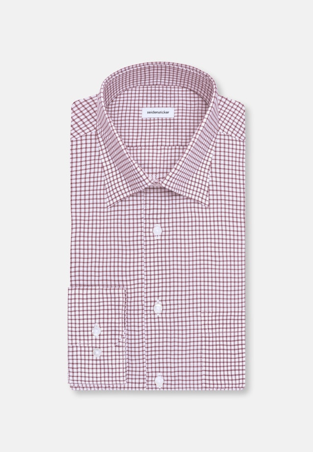 Regular Business Hemd Karo in Rot |  Seidensticker Onlineshop