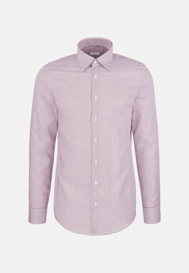 Regular Business Hemd Karo in Rot |  Seidensticker Onlineshop