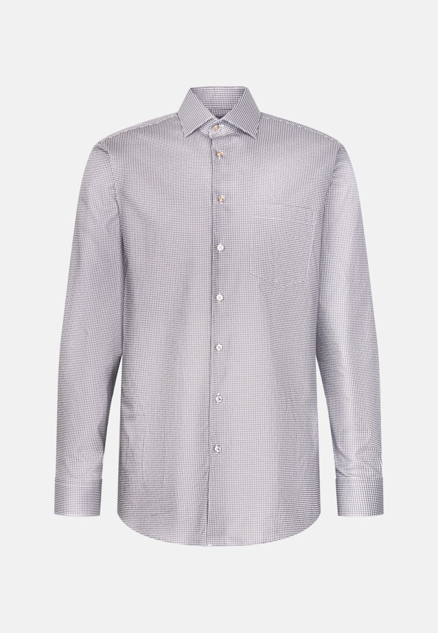 Regular Business Hemd Druck in Beige |  Seidensticker Onlineshop