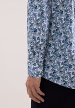 Regular Business Hemd Druck in Türkis |  Seidensticker Onlineshop