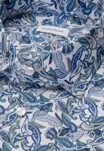 Regular Business Hemd Druck in Türkis |  Seidensticker Onlineshop