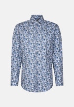 Regular Business Hemd Druck in Türkis |  Seidensticker Onlineshop