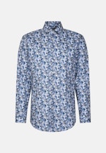 Regular Business Hemd Druck in Türkis |  Seidensticker Onlineshop