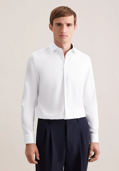 Slim Business Hemd Uni in Weiß | Seidensticker Onlineshop