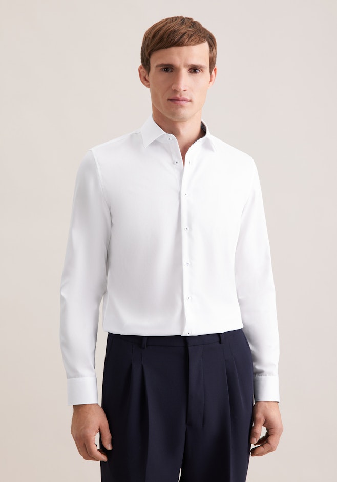 Slim Business Hemd Uni in Weiß | Seidensticker Onlineshop