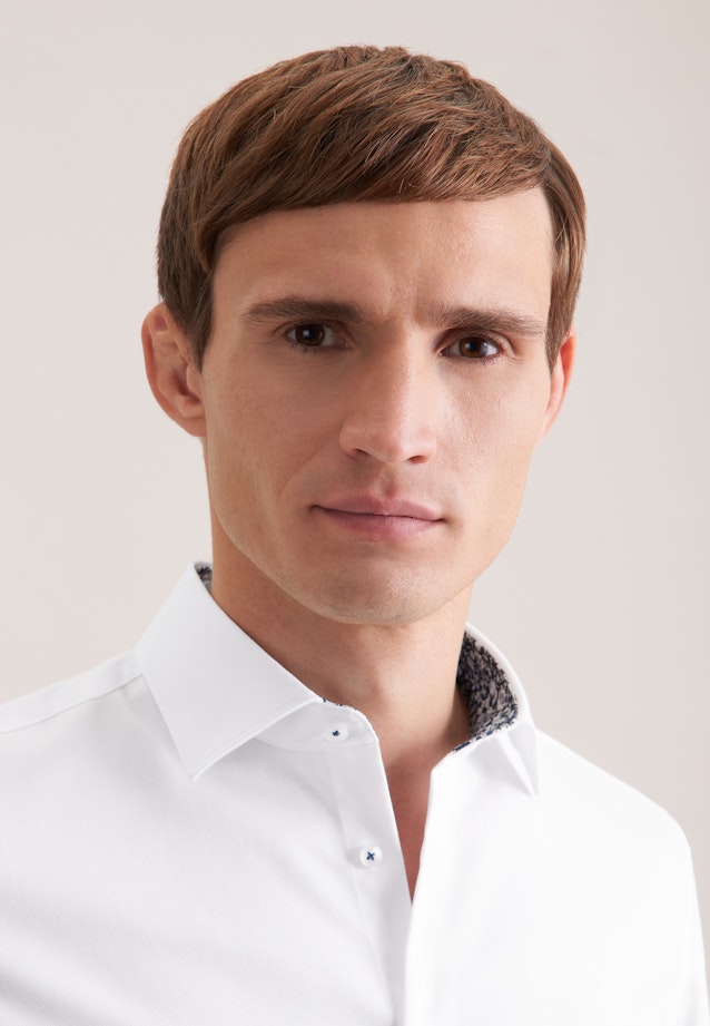Slim Business shirt Uni in Weiß |  Seidensticker Onlineshop